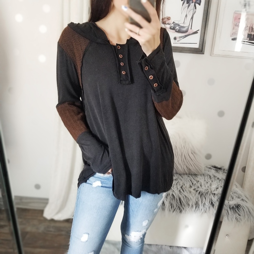 Last1️⃣ Vintage Wash Super Soft Hoodie Top Slouchy Oversized Spring Pullover - Picture 4 of 10